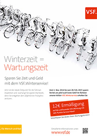 VSF Wintercheck bei SPREEDY BIKES, Ihrem Fachh&aumlndler ind Mülheim an der Ruhr;